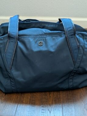 Lululemon Navy Athletic Duffle Bag
